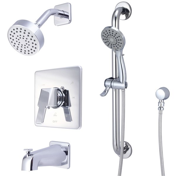 Olympia Single Handle Tub/Shower Trim Set W/Handheldc in Chrome TD-2390-ADA